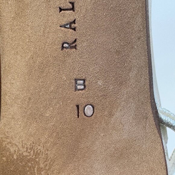 Ralph Lauren Purple Label Gold Leather Strappy Sandals, US 10 - Picture 10 of 16